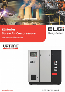 ELGi Electric EG Series Screw Compressor - 11 to 75 kW - Catalogue
